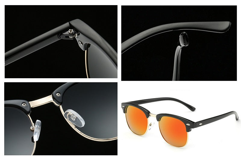 Orange Mirror Lens HD Polarized Lens Sunglasses Anti-Blue Ray Hydrophobic dealonline.co.nz