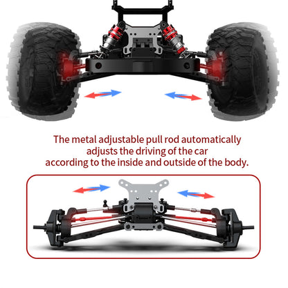 Dealonlinenz 4WD high-speed RC truggy off-road vehicle, 1:10 scale, with rugged tires and sleek design for off-road racing.