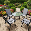 Quality Round Glass Table & 4 Chairs