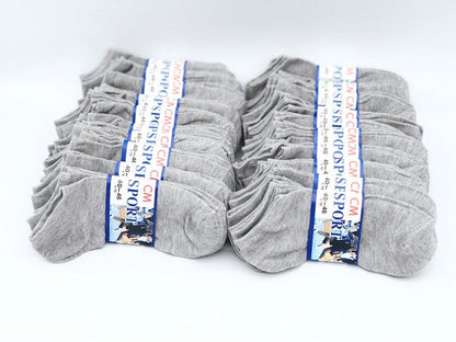(60 Pairs) Thin Ankle Socks - GREY - M7-11/ W8-12 dealonline.co.nz