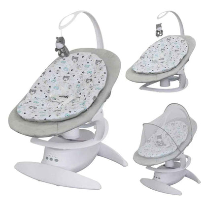 2-in-1 Electric Orbit 3D Advanced Baby Swing & Rocker with 360 Rotation and Toy