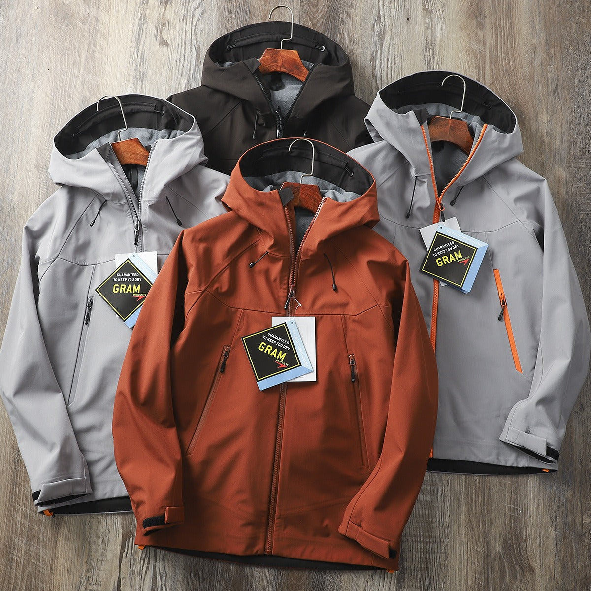 Men's Waterproof Softshell Jacket — Windproof, Hooded Hiking Shell