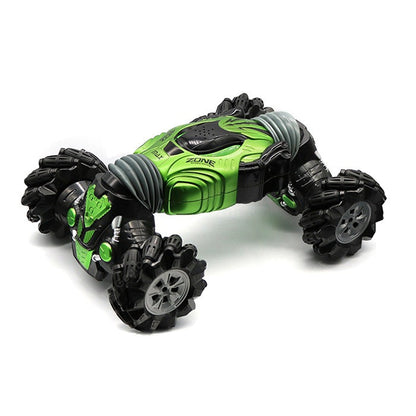 Remote control stunt car by dealonline.co.nz, 4WD transformer toy with colorful design and off-road wheels for performing stunts
