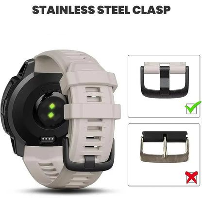 Soft Silicone Strap for the Garmin Instinct 1/2/Solar/Tactical Series (available in 5 colours) Habicare