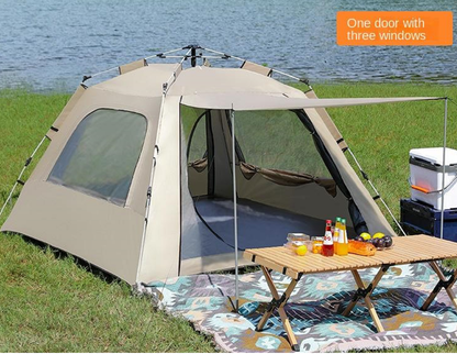 Pop-Up Camping Tent – 1 Door & 3 Windows ECOTREK