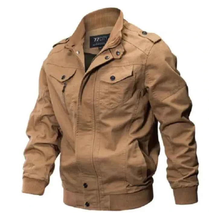 Tactical Flight Army Jacket - Military Bomber Jacket with Cotton Construction | Plus Size Available