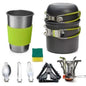 Portable Camping Stove Set - Compact Outdoor Cooking System with Windscreen | Backpacking Gas Stove