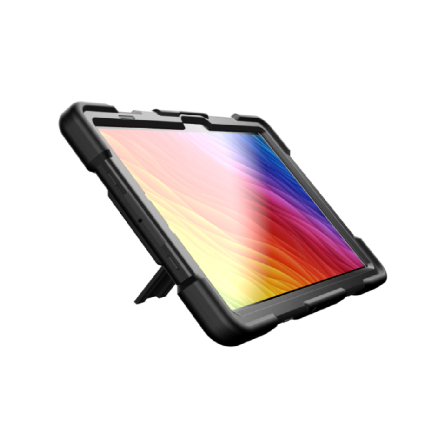 Samsung Galaxy Tab S9 FE Rugged Shockproof Case with Kickstand (Black) - ShopHub