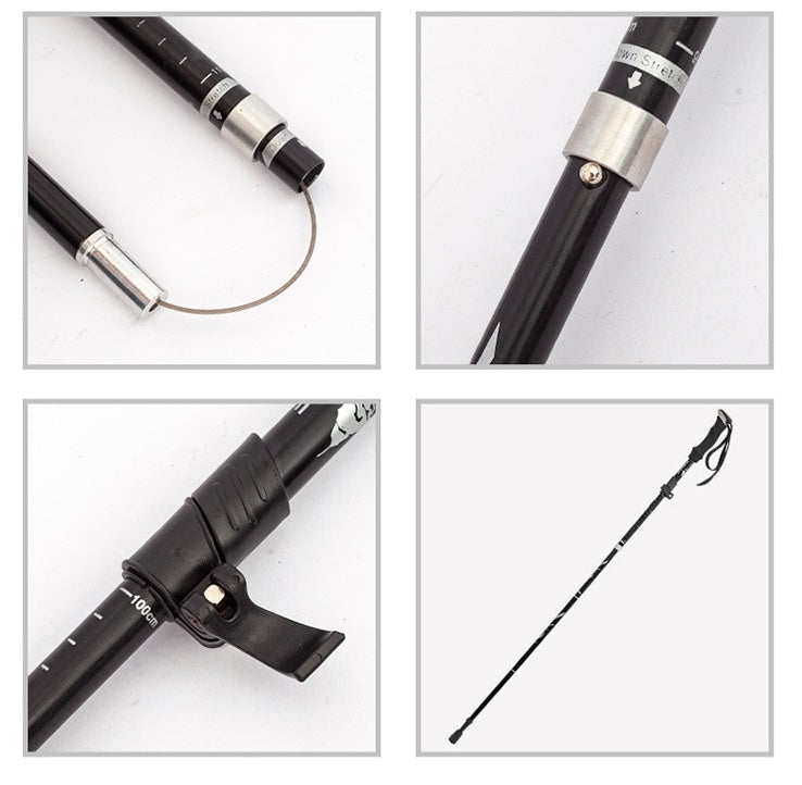 Aluminum Alloy Folding Ultralight Trekking Poles ECOTREK