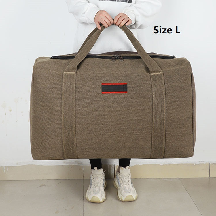 Canvas Storage Bag – High-Capacity Travel, Camping & Moving Luggage Bag ECOTREK