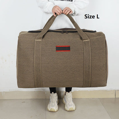 Canvas Storage Bag – High-Capacity Travel, Camping & Moving Luggage Bag ECOTREK