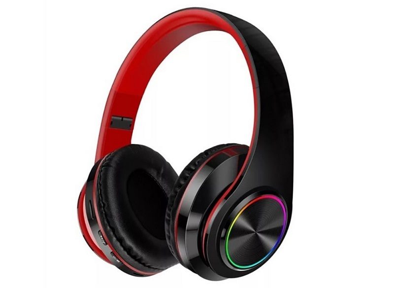 WHITE- Wireless bluetooth Headset Headphones Foldable Stereo Earphones LED Super dealonline.co.nz