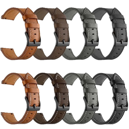 Leather Watch Strap for the Garmin Forerunner Series (available in 12 colours) Habicare