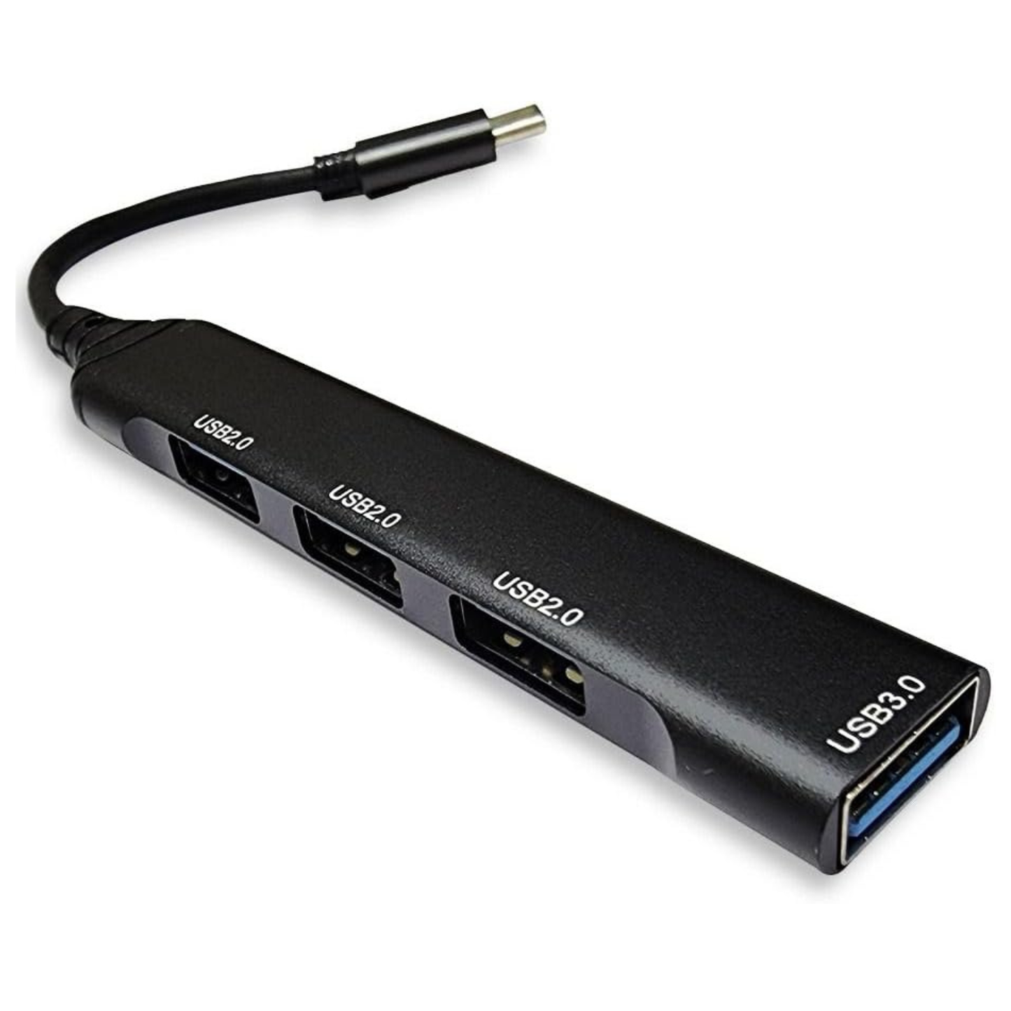 9eight5 USB 3.0 Type-C Extender Adapter SX35 connected to electronic device, showing sleek black design and port connection.