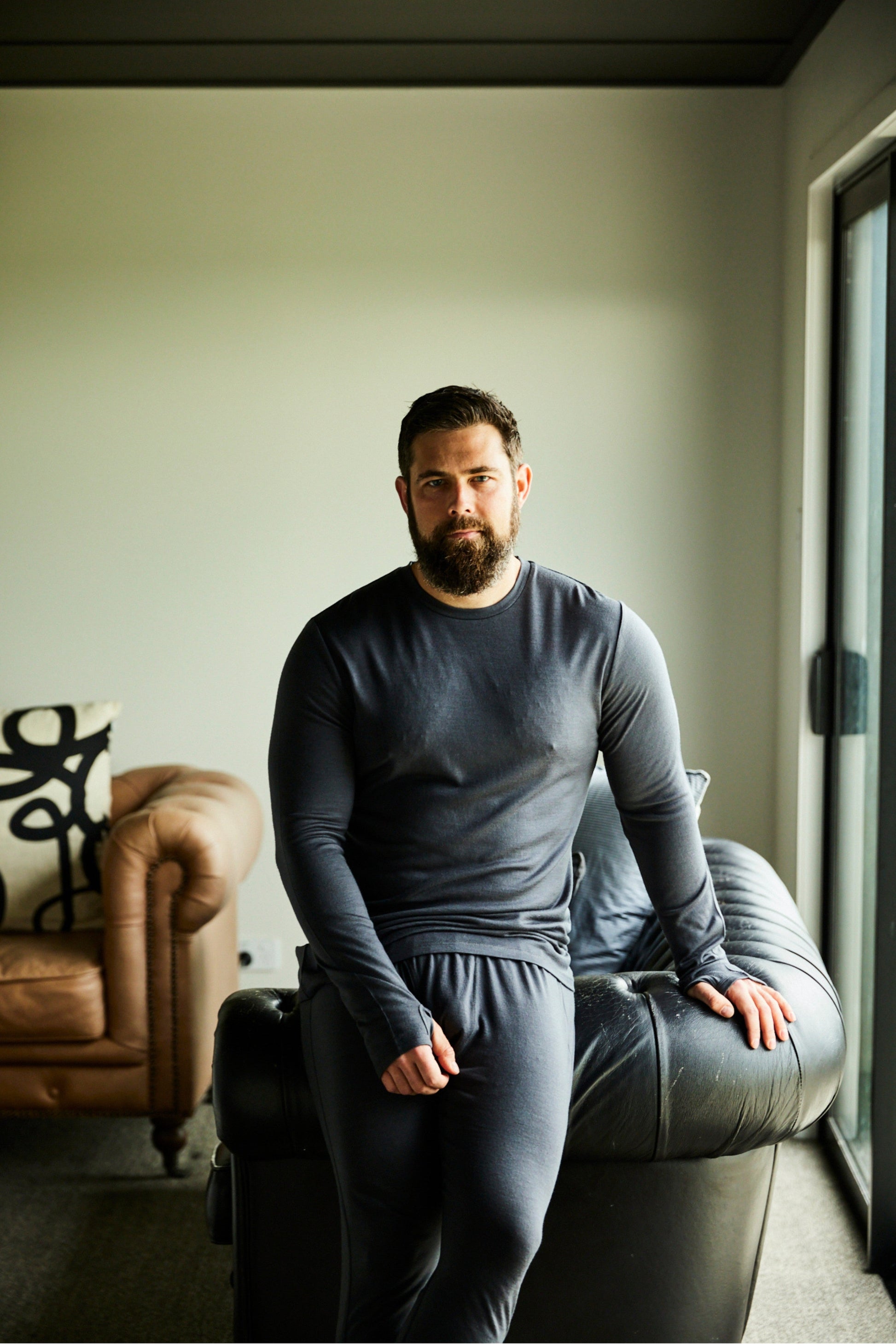 Men's OG Long Sleeve - 100% Merino Wool, Slate Grey Merino 365 NZ