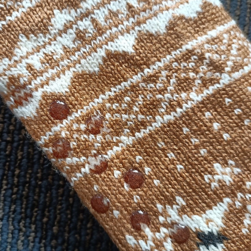 4 Pairs Mens Slipper Fuzzy Socks Winter Super Warm Soft Socks with Grippers dealonline.co.nz