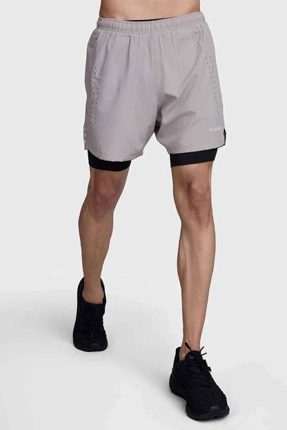 2 in 1 Laser Short Beige/Black