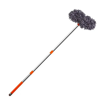 3-Section Telescopic Car Wash Mop with Double Brush Head Habicare