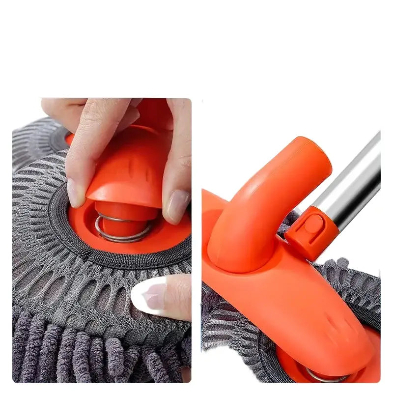 3-Section Telescopic Car Wash Mop with Double Brush Head Habicare
