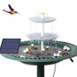 3-Tier Bird Bath with Detachable DIY Solar Fountain with 25W Pump Habicare