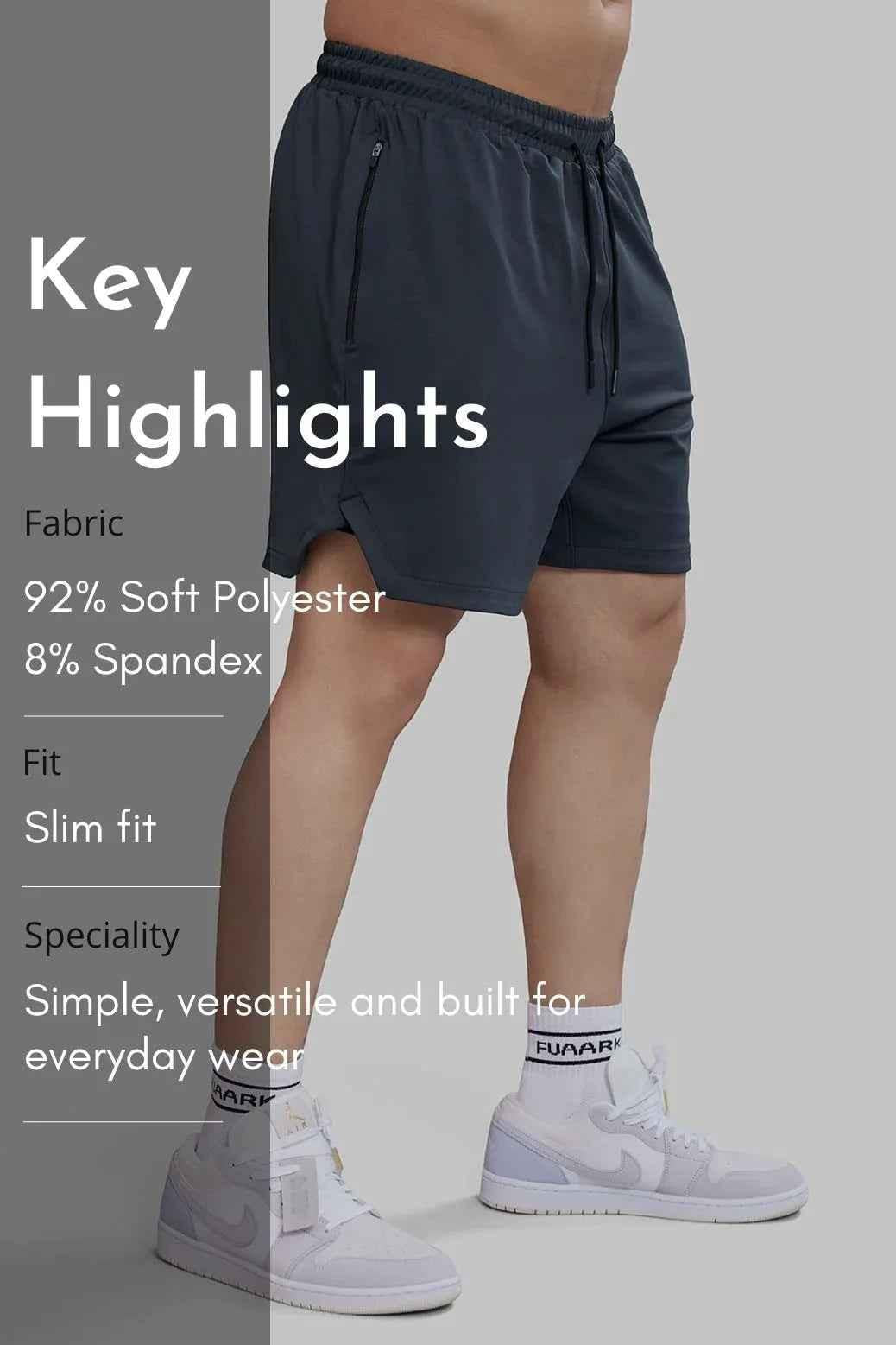 Rush Shorts Dark Grey