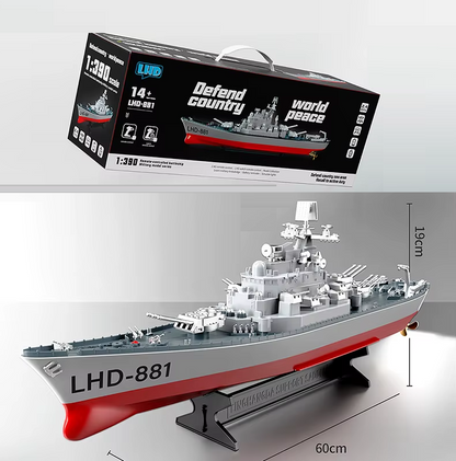 60cm Large RC Battleship 1:390 2.4G Gift Toy for Kids and Adults dealonline.co.nz