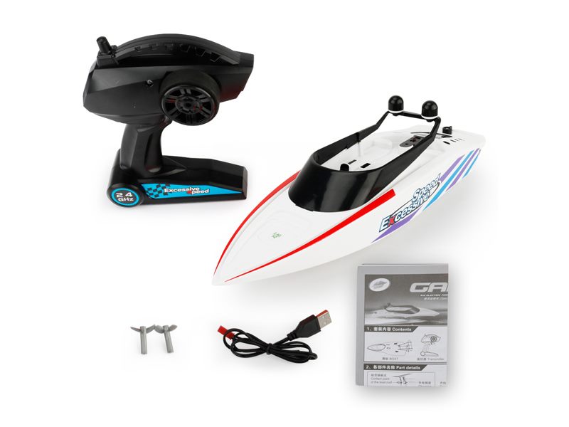 RC Boat 32CM Control Electric Boat Speedboat for Summer Children Toy White dealonline.co.nz
