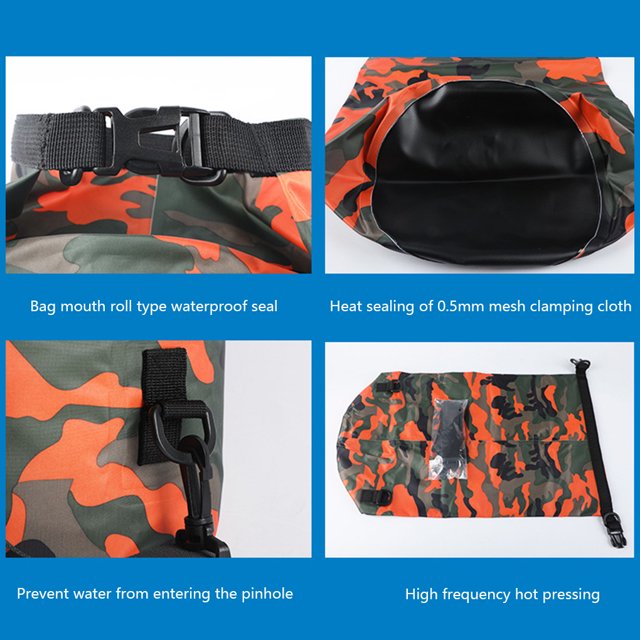 ECOTREK Waterproof Dry Bag – 15L / 20L / 30L Pack Sack with Shoulder Strap ECOTREK