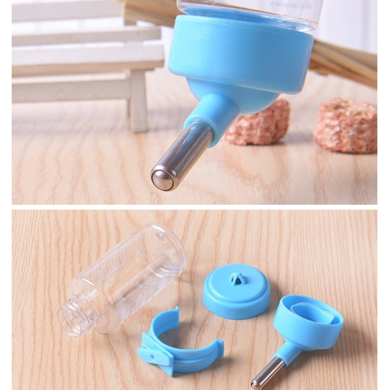 3pcs*80ml Pet Hamster Drinking Leak Proof Water Bottle Kettle Guinea Pig - YELLOW dealonline.co.nz