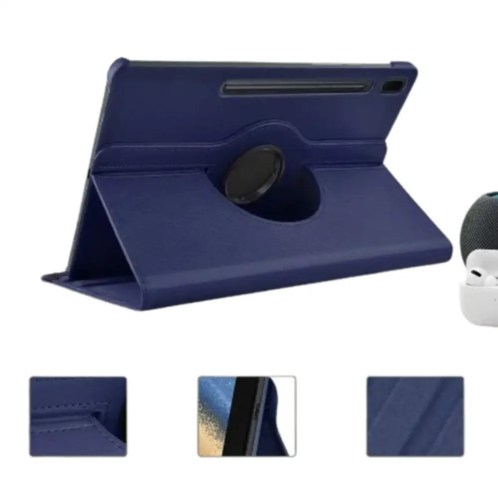 360° Rotating Case for Samsung Galaxy Tab (Dark Blue) Habicare