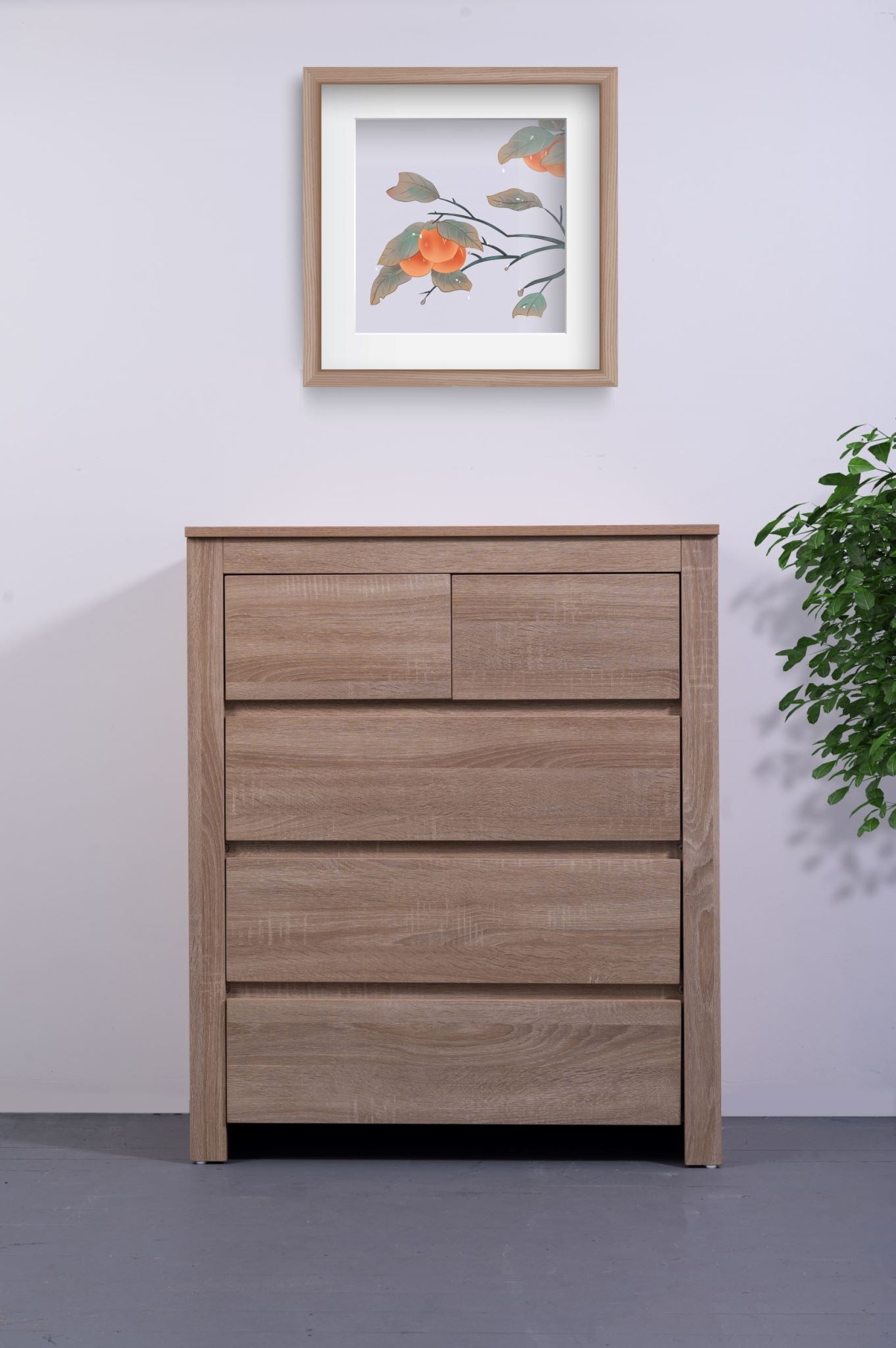 Byron Light Oak Tall Boy sue-e furniture