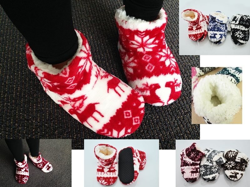 (3 Pairs) Kids Plush Warm Foot lets / Floor Socks size 20 ~ 23 dealonline.co.nz