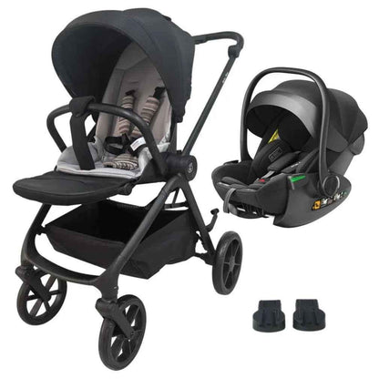 Crown Y Luxury Travel System – Reversible Stroller + Reclining i-Size Capsule Combo