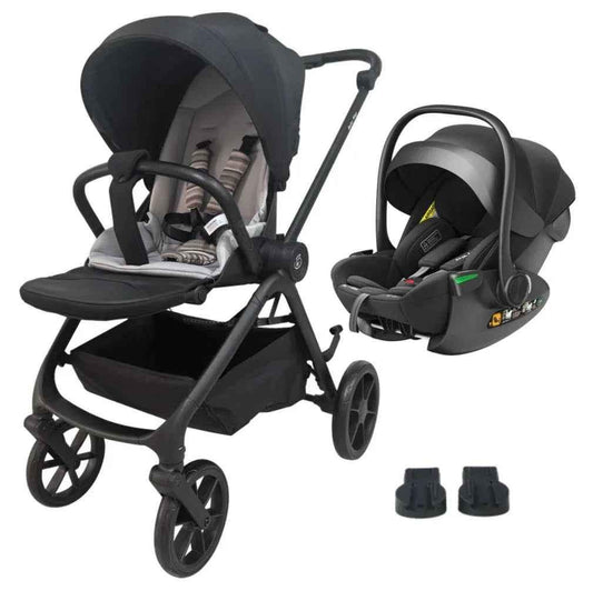 Crown Y Luxury Travel System – Reversible Stroller + Reclining i-Size Capsule Combo