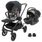Crown Y Luxury Travel System – Reversible Stroller + Reclining i-Size Capsule Combo
