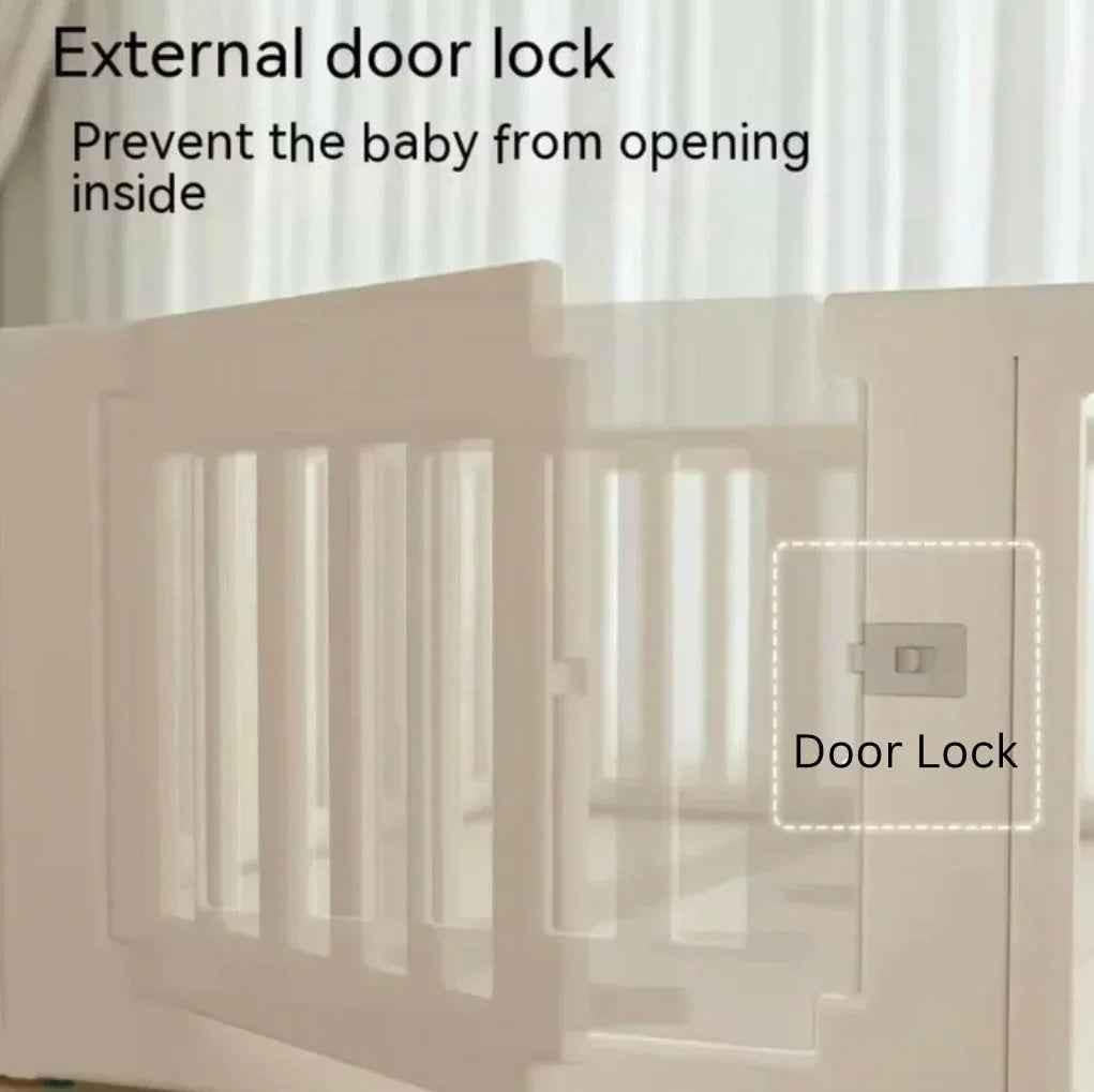 Preorder - 2 in 1 Convertible Baby Playpen 10 pieces & Storage Rack