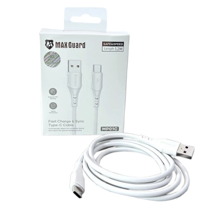 Maxguard 1.2m USB-A to C Cable MP01C