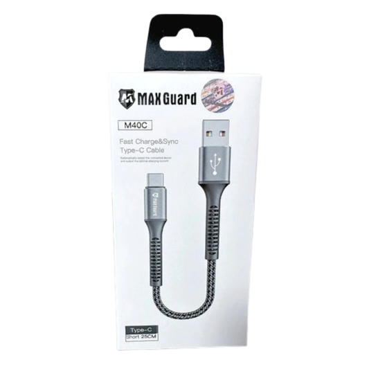Maxguard 25cm USB A To Type-C cable M40C