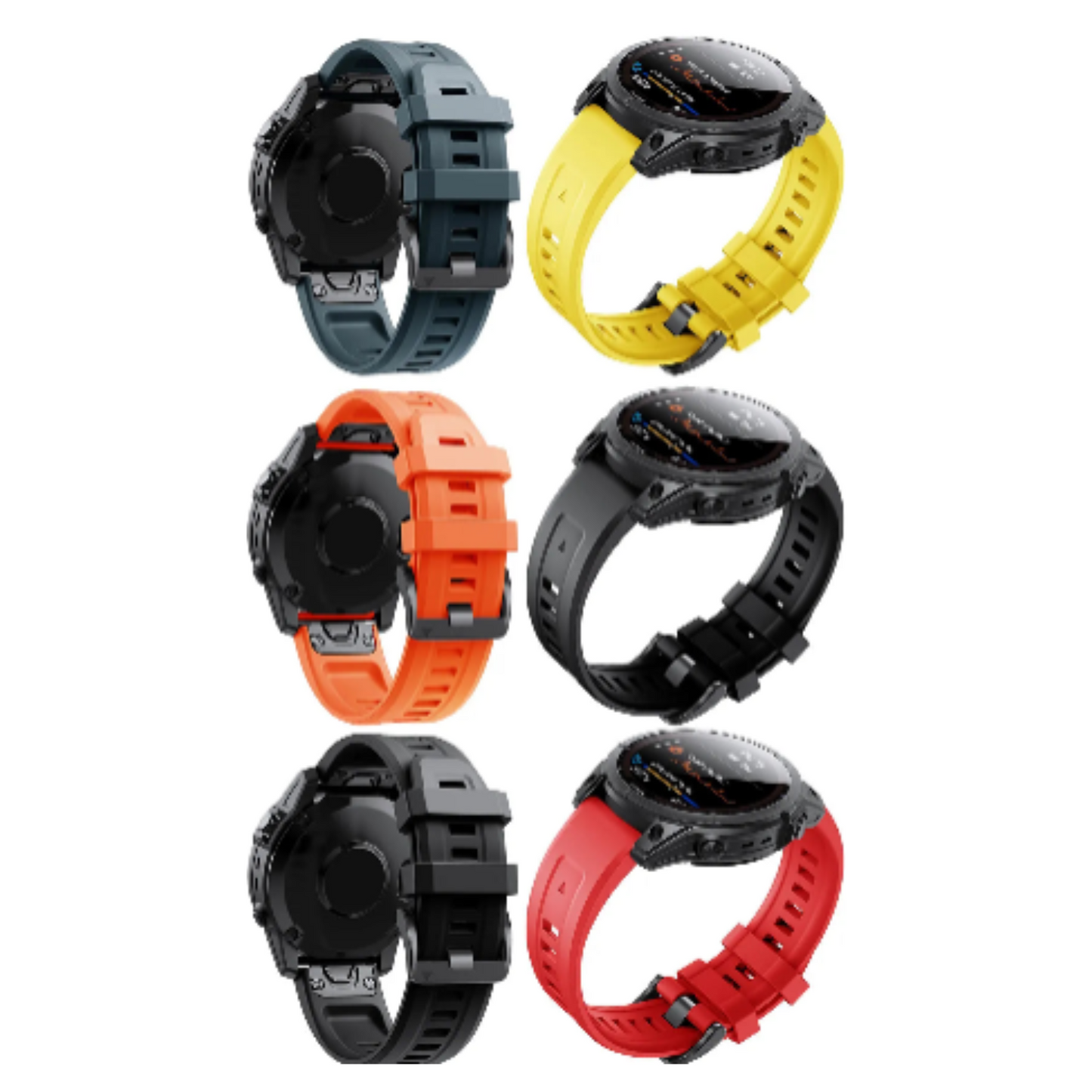 QuickFit Silicone Strap for the Garmin Approach S70 (47mm) (available in 12 colours) Habicare