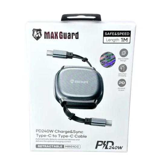Maxguard 1m 240W Type-C to C Cable MR01CC