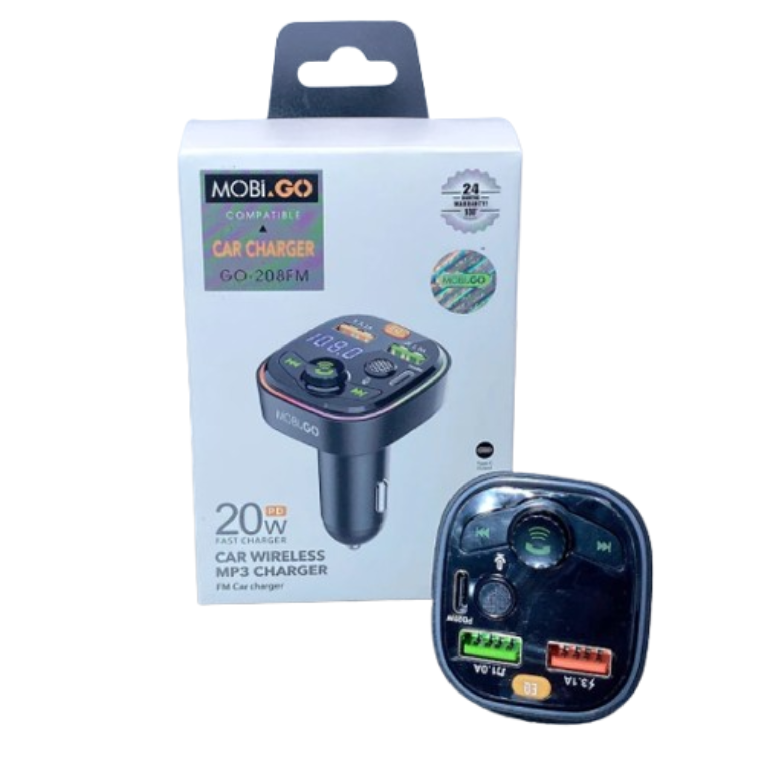 Mobigo PD 20W FM MP3 Car Charger 9eight5