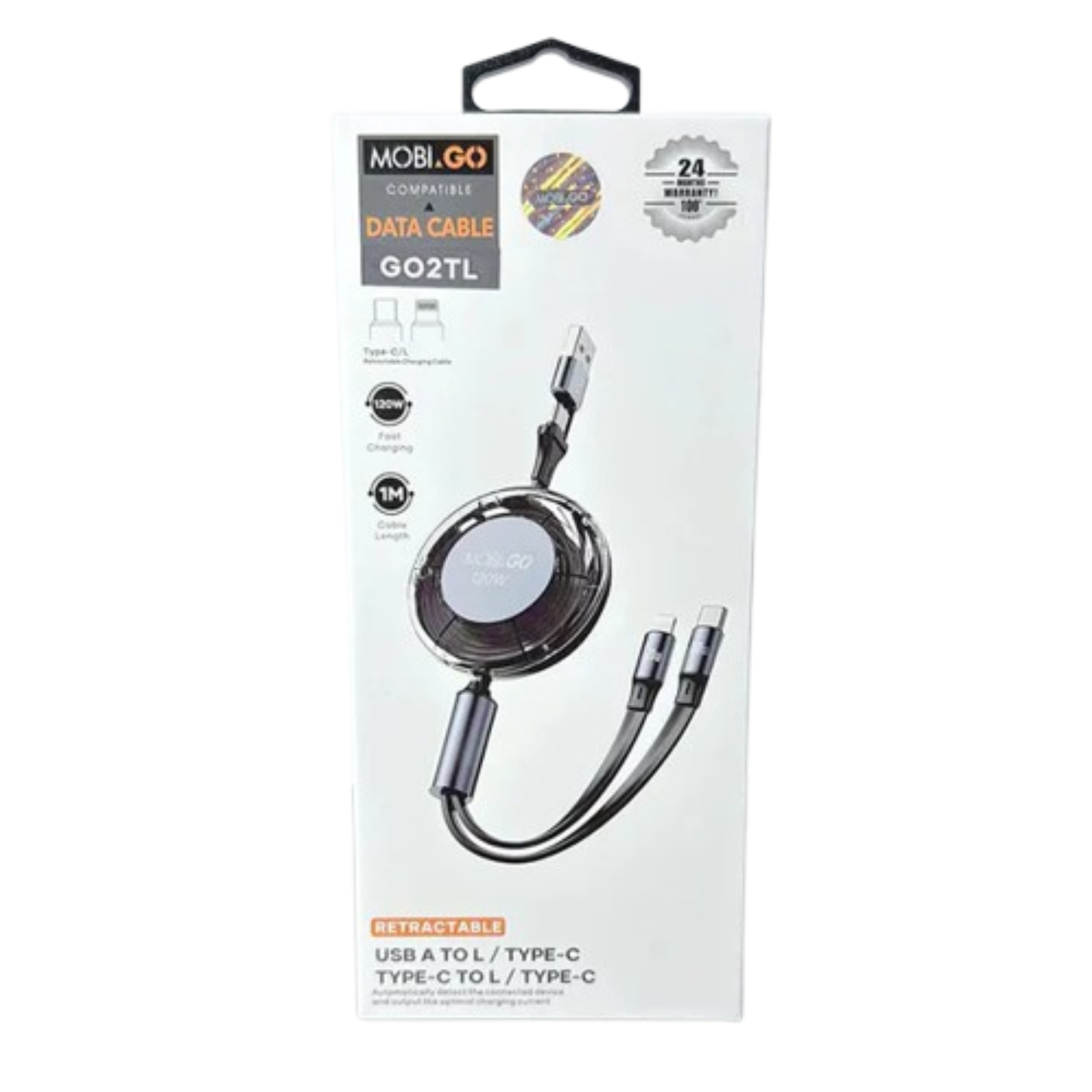Mobigo 1m 3 in 1 Cable GO2TL
