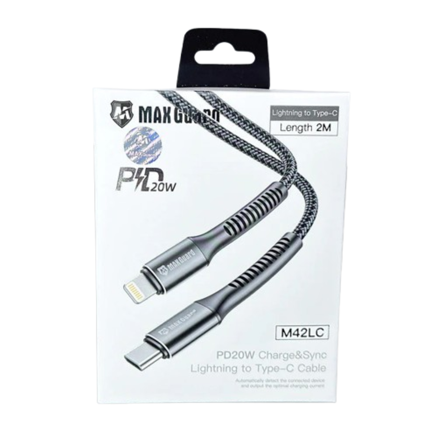 Maxguard 2m 20W Type-C to Lightning cable M42LC