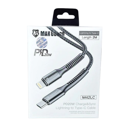 Maxguard 2m 20W Type-C to Lightning cable M42LC