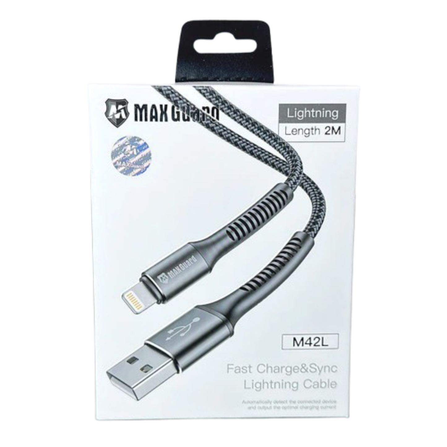 Maxguard 2m USB-A to Lightning cable M42L