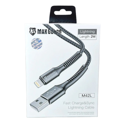 Maxguard 2m USB-A to Lightning cable M42L