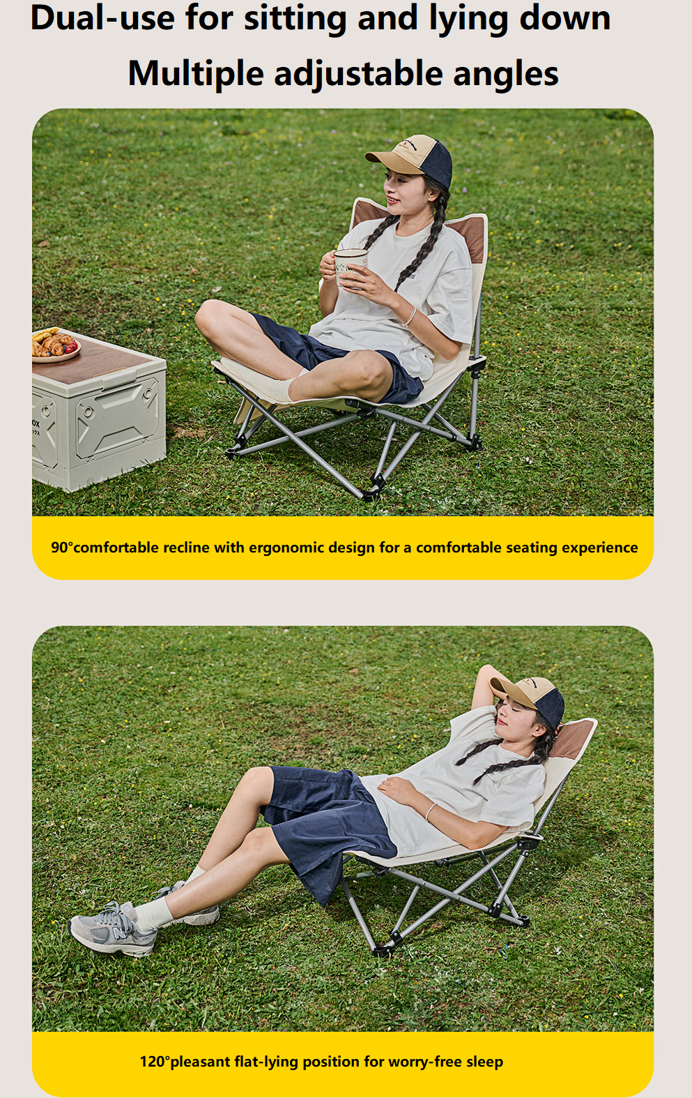 Versatile Outdoor Folding Chair – Chair & Lounger ECOTREK