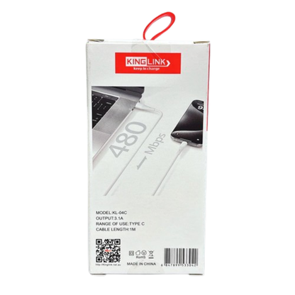 Kinglink 1m USB-A to C Cable KL04C