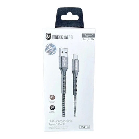 Maxguard 1m USB A To Type-C cable M41C