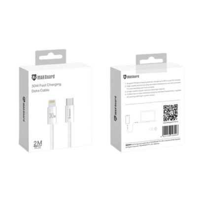 Maxguard 2m 30W Type-C to Lightning Cable ML02
